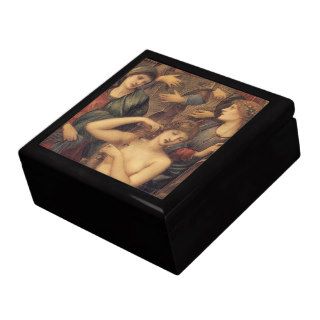 Bath of Venus, Burne Jones, Vintage Victorian Art Trinket Box