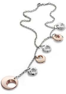 Invicta Jewelry J0052  Jewelry,Womens 18K Rose Gold Plated and White Ceramic Charmed Necklace, Fashion Jewelry Invicta Jewelry Necklaces Jewelry