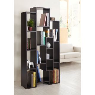 Furniture Of America Normandie Modern Multi shelf Storage Bookcase And Room Divider, Walnut