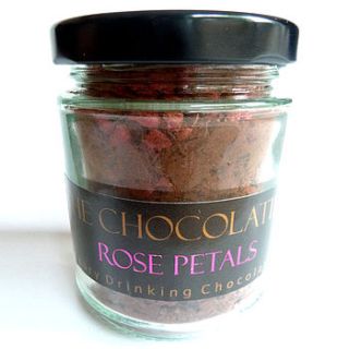 rose petal luxury drinking chocolate by the chocolatier