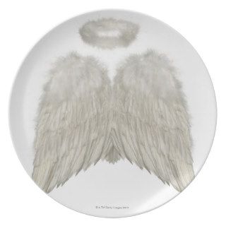 Angel Wings and Halo Dinner Plate