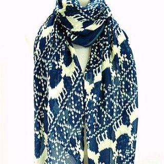 reindeer print scarf by cherry & joy