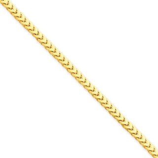 14k 3mm Franco Chain Necklace   18 Inch   Lobster Claw   JewelryWeb Jewelry