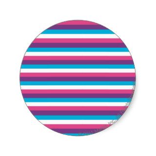 Blue/Purple/Pink Line pattern Sticker