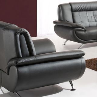 Tip Top Furniture Curve Leather Chair 308 White Chair Color Black