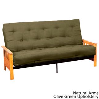 Epicfurnishings Provo Queen size With Inner Spring Futon Sofa Sleeper Bed Tan Size Queen