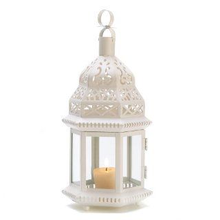 Shop Gifts & Decor White Moroccan Style Hanging Candle Lantern Centerpiece at the  Home Dcor Store