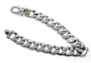 Sterling Silver Solid Men's Bracelet 8.5" Long  Other Products  