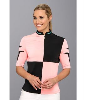 Jamie Sadock Leigha Above the Elbow Sleeve Top Womens Short Sleeve Pullover (Pink)