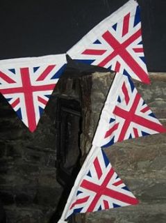 vintage style union jack bunting by coast and country interiors