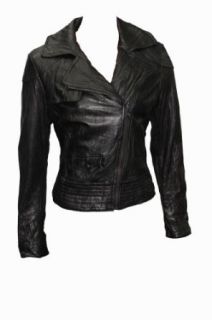 Steve Madden Asymmetrical Leather Jacket Black L Leather Outerwear Jackets