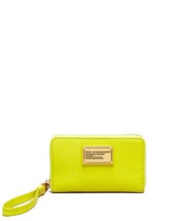 Marc by Marc Jacobs Classic Q Wingman iPhone Wallet Wristlet, Citron (Yellow) Clothing