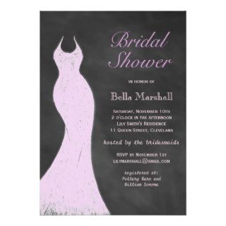 A Vintage Purple Bridal Shower Invitation