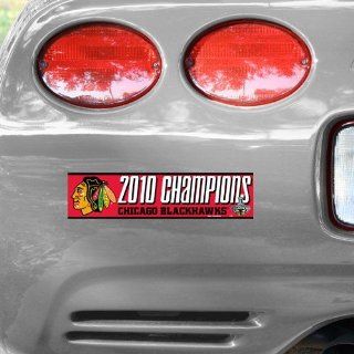 Chicago Blackhawks 2010 Stanley Cup Champions Bumper Sticker  Sports & Outdoors