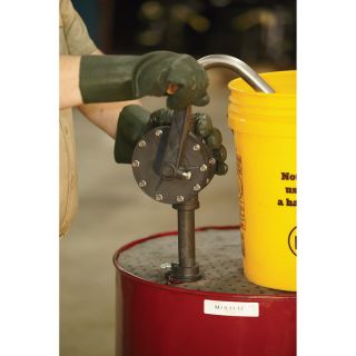 Roughneck Rotary Chemical Pump — 8 GPM Flow Rate  Barrel   Hand Pumps