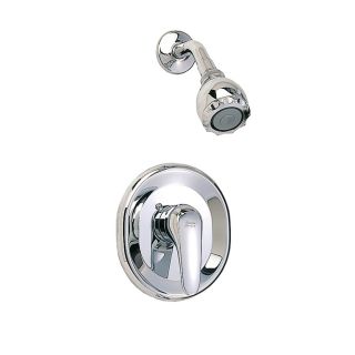 American Standard Seva Polished Chrome 1 Handle Shower Faucet Trim Kit with Single Function Showerhead
