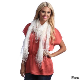 Cashmere Showroom Womens Lattice And Lace Scarf
