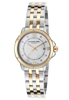 Raymond Weil 5391 STP 00995  Watches,Womens Tango White MOP Dial Two Tone Stainless Steel, Luxury Raymond Weil Quartz Watches