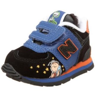 New Balance Infant/Toddler KV574LII Sneaker,Black/Blue,2 M US Infant Shoes