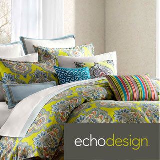 Echo Rio 3 piece Cotton Comforter Set With Optional Euro Sham Sold Separately