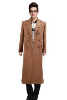 Doctor Who Cosplay Costume Tenth Doctor's Brown Long Jacket Outfit,Men XX Large Clothing