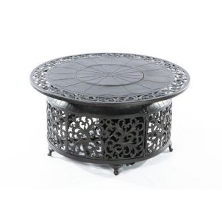 Alfresco Home Bellagio Coffee Table with Firepit