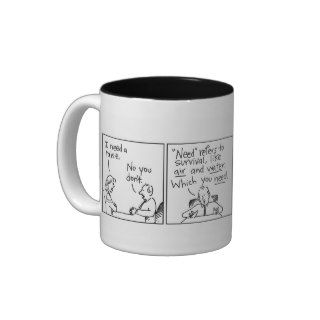 "I need a raise" cartoon mug