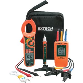 Extech 3-Phase Rotation/Clamp Multimeter Test Kit — Model# MA640-K  Clamp Meters