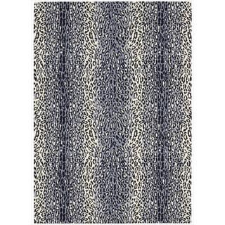 Barclay Butera Kaleidoscope Midnight Cheetah Wool Rug (36 X 56) By Nourison