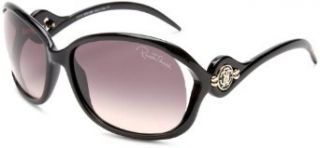 Roberto Cavalli Womens RC576SSW01B Rectangular Wrap Sunglasses,Black Frame/Smoke Lens,One Size Clothing