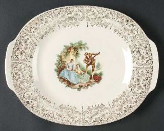 Limoges American China DOr (Fil#T S284) 12 Oval Serving Platter, Fine China Di