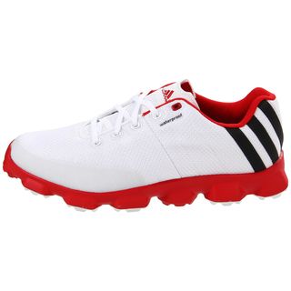 Adidas Mens Crossflex White/ Red Golf Shoes