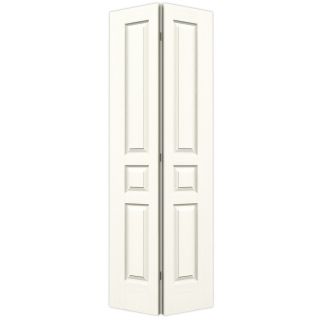 ReliaBilt 3 Panel Square Hollow Core Textured Molded Composite Bifold Closet Door (Common 80 in x 24 in; Actual 79 in x 23.5 in)