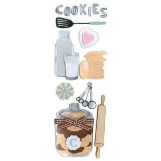 Martha Stewart Crafts Baking Cookies Dimensional Stickers
