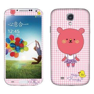 DIY Personality Full Size Body Cartoon Big Head Cubs Yellow Birds Cute Pink Background Design Stickers for Samsung S4 I9500 S Iv LCD Film Screen Protector Sticker Prevent Scratches   500 Style   Prevent Scratches Perfect Fit for Your Cellphone Color Sticke