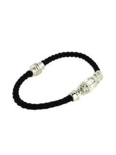 Crystal & Black Cord Bracelet by Judith Leiber Jewelry