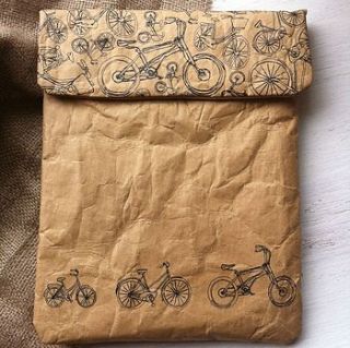 bicycle print ipad case by exclusive roots