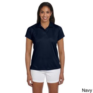 Harriton Ladies 4 Oz. Polytech Polo Navy Size XXL (18)