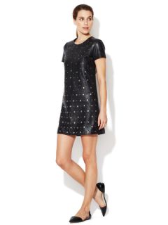 Dexy Studded Leather Shift Dress by French Connection