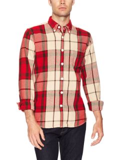 Flannel Plaid Sport Shirt by J. Lindeberg