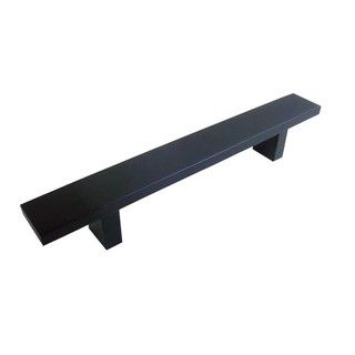 Contemporary 8 inch Rectangular Matte Black Cabinet Bar Pulls (case Of 5)