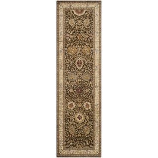 Safavieh Hand knotted Lavar Brown/ Ivory Wool Rug (3 X 12)
