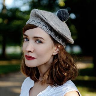 cagney beret by purl alpaca designs