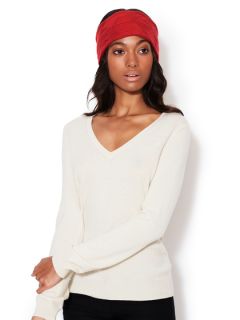 Horseshoe Cable Cashmere Headband by Qi Cashmere