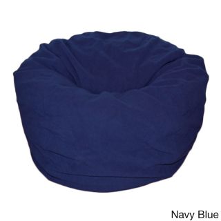 Ahh Products Anti pill 36 inch Wide Fleece Washable Bean Bag Chair Blue Size Large