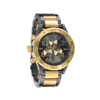 Nixon 42 20 Chrono Watch   Men's Gunmetal Gold, One Size at  Men's Watch store.