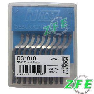 10Pcs NOGA BS1018 S100 Cobalt Blades Deburring Tool