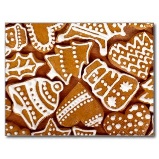 Christmas Gingerbread Cookies Postcards