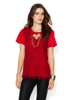 Lace Combo Panel Top by Marabelle