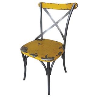 Moes Home Collection Bali Side Chair HU 1041  Finish Yellow